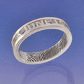 Fingerprint Ring - Cut Out Ring by Chris Parry Jewellery