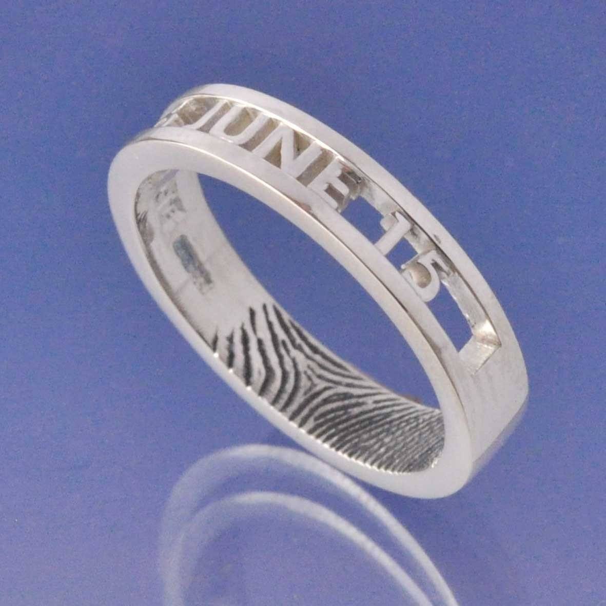 Fingerprint Ring - Cut Out Ring by Chris Parry Jewellery