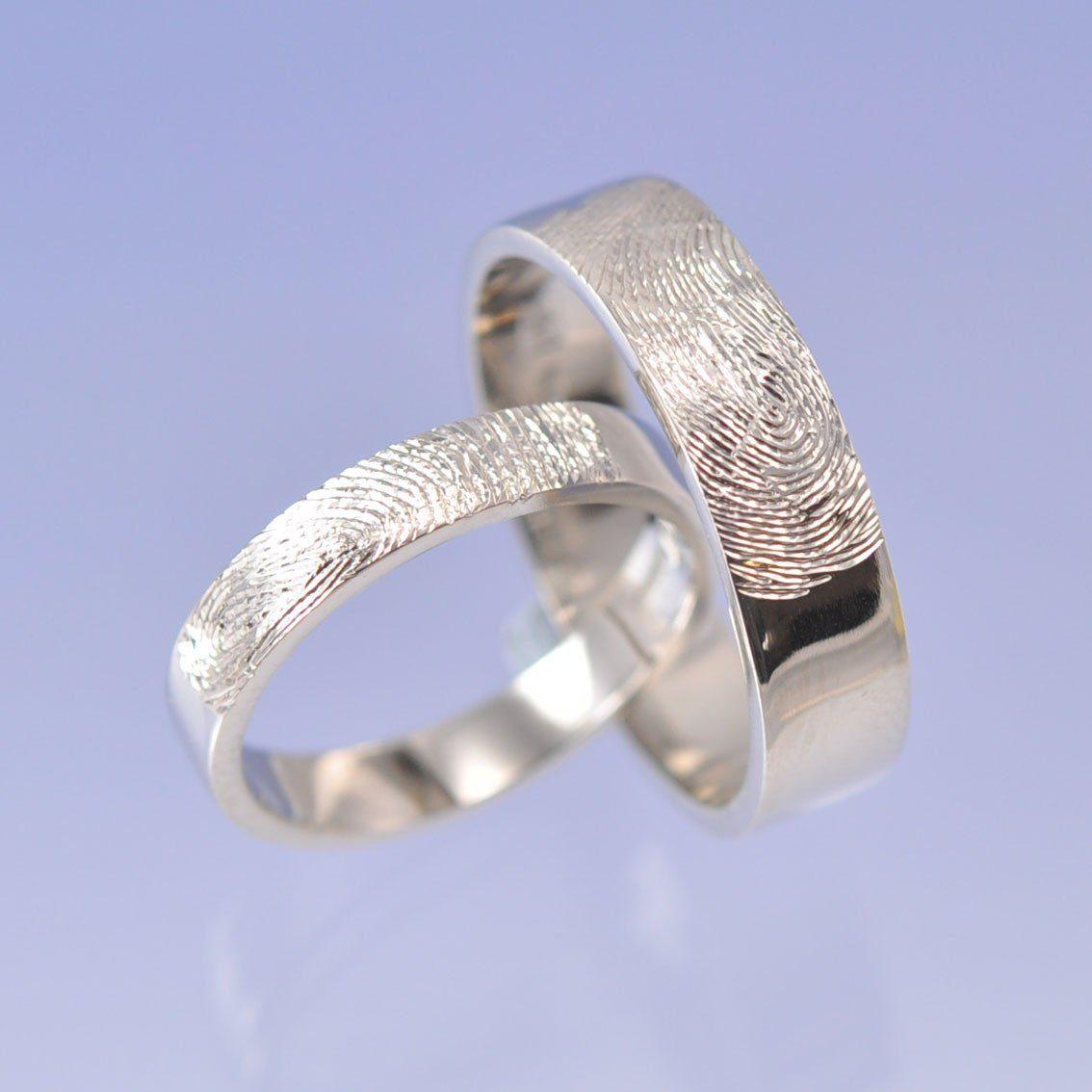 Fingerprint Ring Gold - 9k Ring by Chris Parry Jewellery