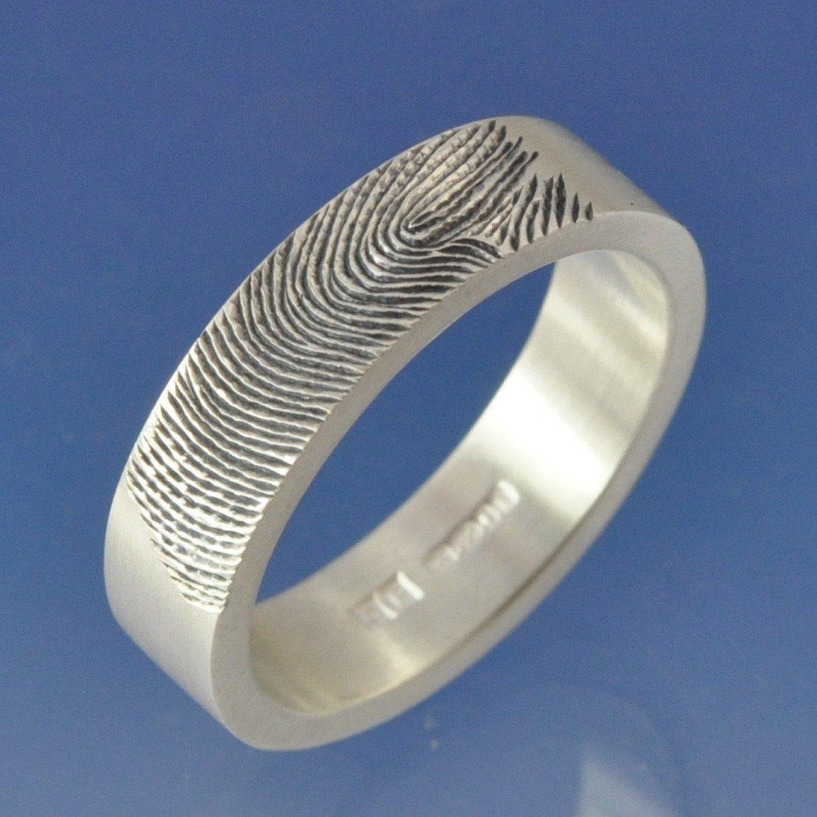Fingerprint Ring - Sterling Silver Ring by Chris Parry Jewellery