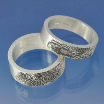 Fingerprint Ring - Sterling Silver Ring by Chris Parry Jewellery