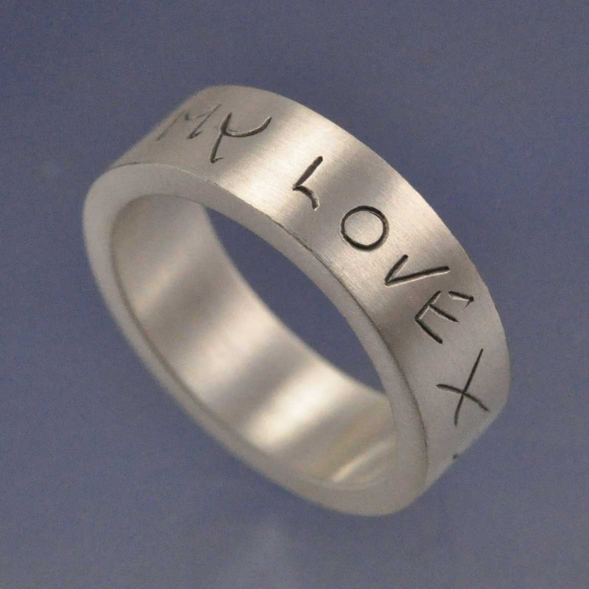 Handwriting Ring Ring by Chris Parry Jewellery