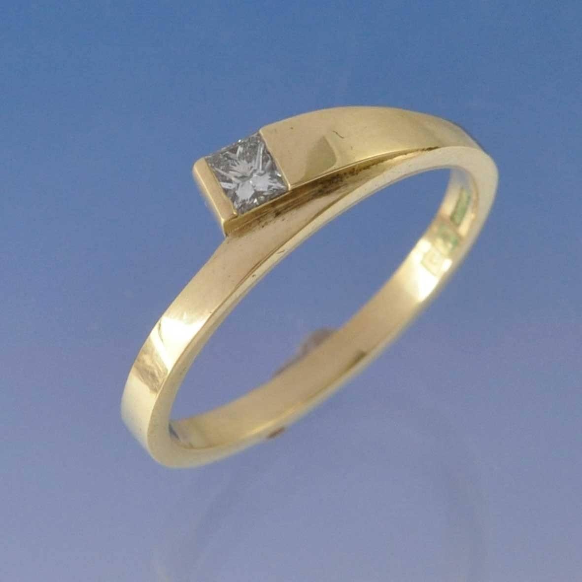 Lapover Diamond Ring Ring by Chris Parry Jewellery