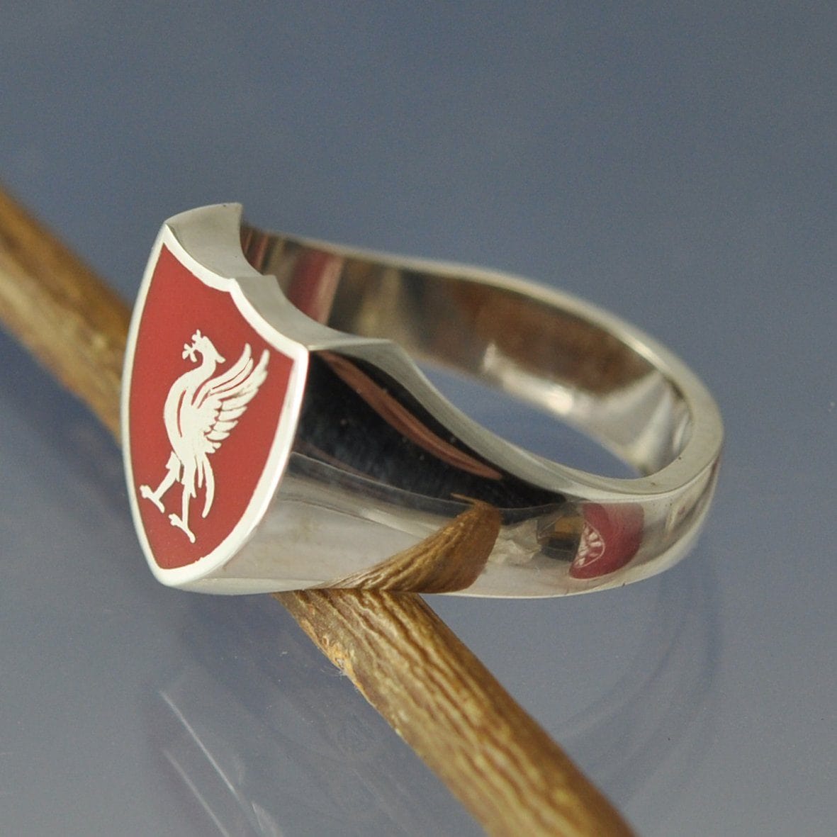 LFC Cremation Ash Signet Ring Ring by Chris Parry Jewellery