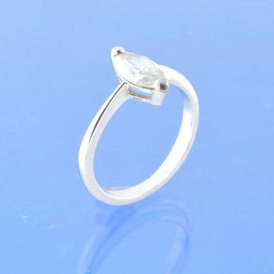 Marquise Diamond Cremation Ash Ring - Gaia Ring by Chris Parry Jewellery