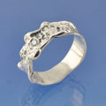 Molten - Diamond Cremation Ashes Ring Ring by Chris Parry Jewellery
