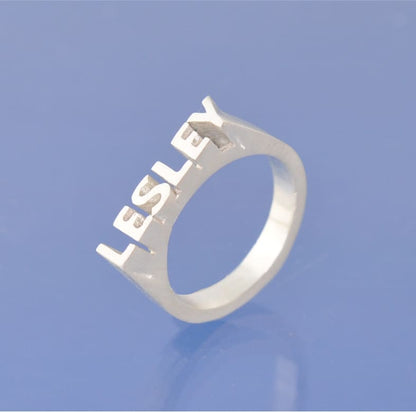 Personalised Name Custom Signet Ring with Cremation Ashes Ring by Chris Parry Jewellery