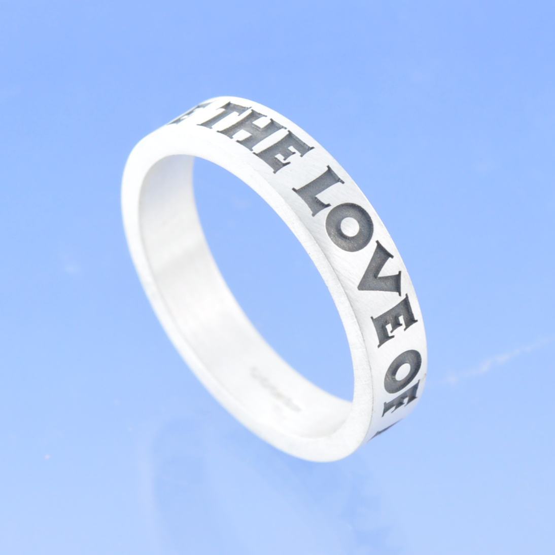 4mm Personalised Flat Ring Ring by Chris Parry Jewellery