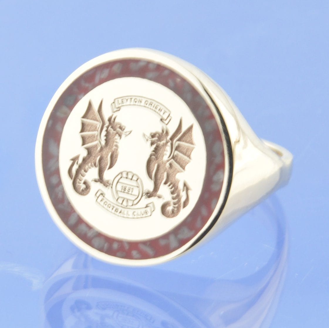 Sovereign Style Cremation Ash Signet Ring Ring by Chris Parry Jewellery