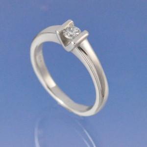 Tension Set Diamond Ring Ring by Chris Parry Jewellery