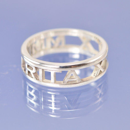 The Copperplate Ring Ring by Chris Parry Jewellery