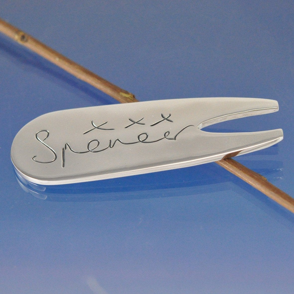 Golf Divot Repair Tool Silverware by Chris Parry Jewellery
