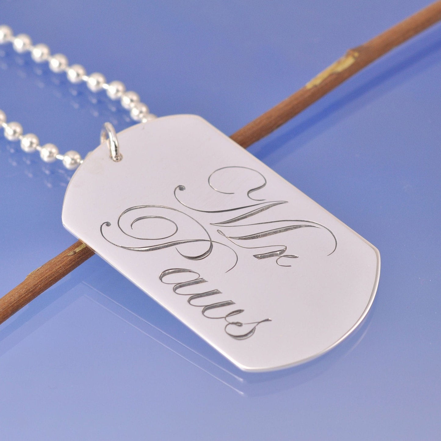 Personalised Dog Tag Silverware by Chris Parry Jewellery