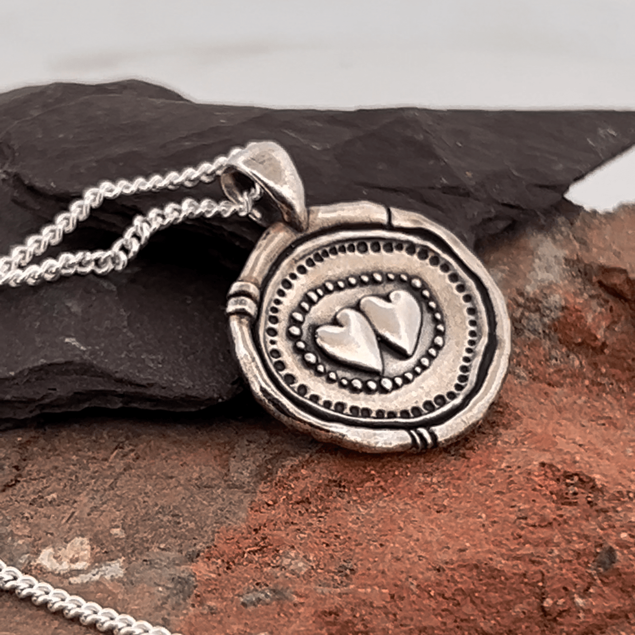 Two Hearts Together Forever Necklace Chris Parry Handmade Jewellery